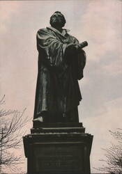 Martin Luther Monument, Worms, Germany Postcard