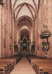 Dom St. Peter Interior, Worms Postcard