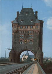 Torturm an der Nibelungenbrücke, Worms am Rhein Postcard