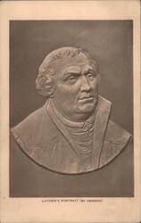 Luther's Portrait By Cranach Postcard
