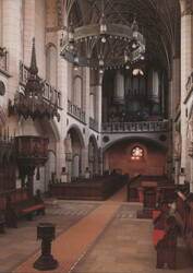 Schlosskirche Interior, Lutherstadt Wittenberg Postcard