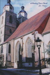 Wittenberg Town Church St. Mary's Postcard