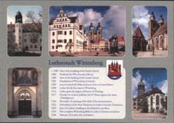 Lutherstadt Wittenberg Historical Sites Postcard