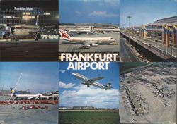 Frankfurt Airport Multiple Views Postcard