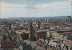 Frankfurt am Main City Center with St. Paul's Church Postcard