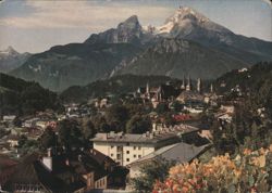 Berchtesgaden Valley with Watzmann and Schönfeldspitze Postcard