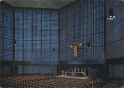 Kaiser Wilhelm Memorial Church Interior, Berlin Postcard