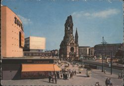 Kaiser Wilhelm Memorial Church and Zoo Palast, Berlin Postcard