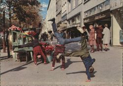 Düsseldorf Cartwheelers on the Kö Postcard