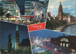 Frankfurt am Main: City Views, Cathedral, River, and Night Scenes Postcard