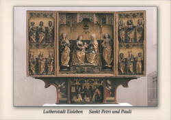 Altarpiece in Sankt Petri und Pauli, Lutherstadt Eisleben Postcard