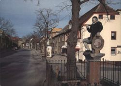 Kamerad Martin Statue, Lutherstadt Eisleben Postcard