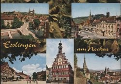 Esslingen am Neckar: Town Hall, Churches, and Vineyards Postcard