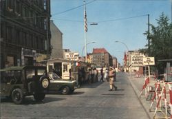 Checkpoint Charlie & Friedrichstraße, American Sector, Berlin Postcard