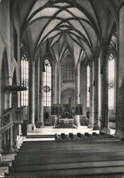 St. Andreaskirche Weißenburg Nave and Altar Postcard