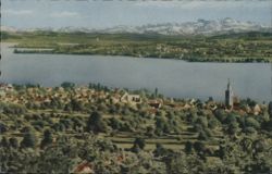 Überlingen, Lake Constance, Mainau Island, Swiss Alps Postcard