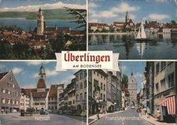 Views of Überlingen on Lake Constance Postcard