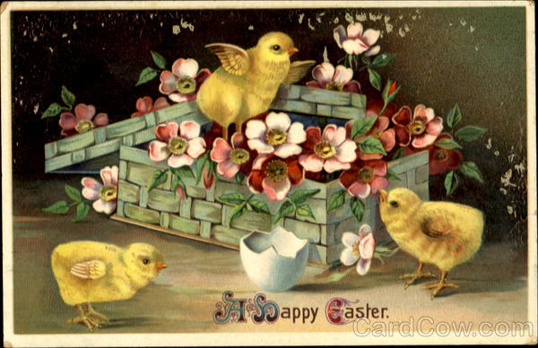 A Happy Easter With Chicks