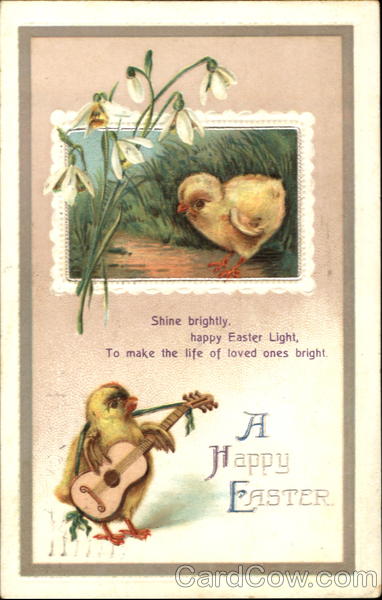 A Happy Easter With Chicks