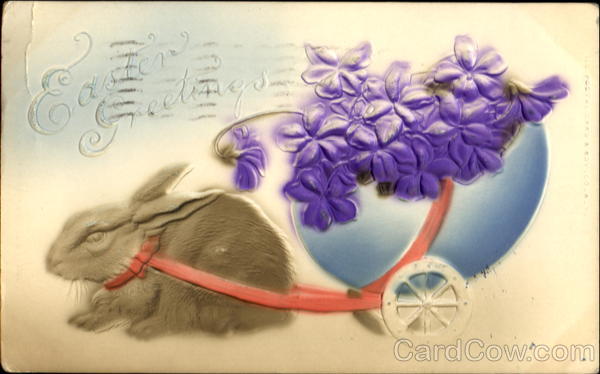 Easter Greetings With Bunnies