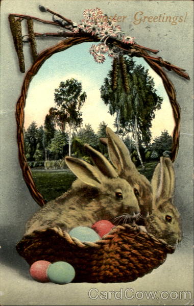 Easter Greetings! With Bunnies