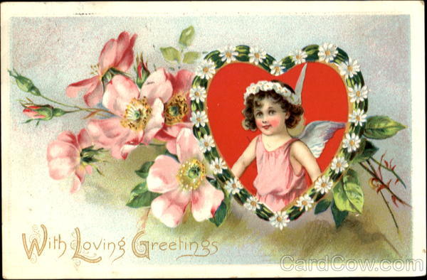 With Loving Greetings Cupid