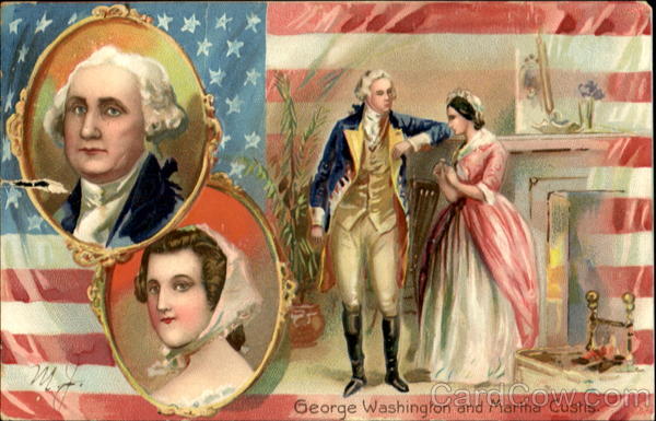 George Washington And Martha Custis President's Day
