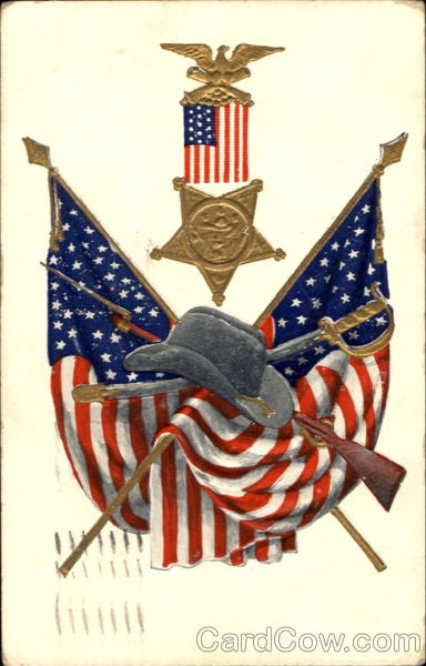 Medal & Flags Memorial Day