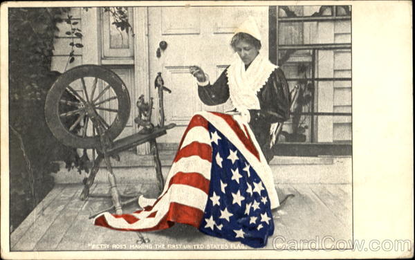 Betsy Ross Making The First United States Flag Patriotic