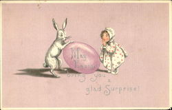 May Easter Bring You A Glad Surprise! With Children Postcard Postcard