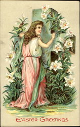 Easter Greetings Postcard