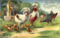 Easter Greetings Postcard