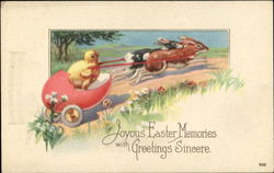 Joyous Easter Memories With Greetings Sincere Postcard