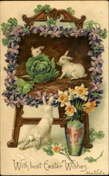 With Best Easter Wishes Postcard