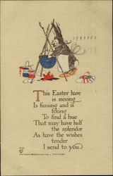 This Easter Hare Is Mixing Postcard