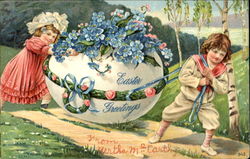 Easter Greetings Postcard