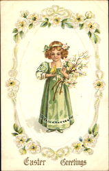 Easter Greetings Postcard