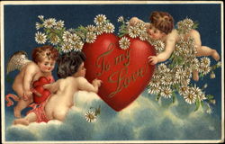 To My Love Cupid Postcard Postcard