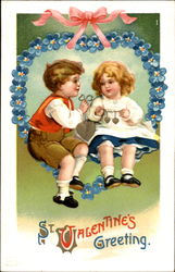 St. Valentine's Greeting Postcard