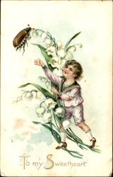 To My Sweetheart Postcard