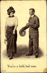 You're A Bold Bad Man Postcard