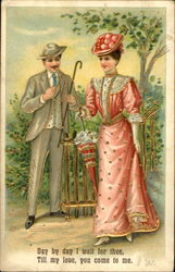 Gold Embossed Postcard