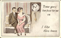 Time Goes Too Fast For Me In Romance & Love Postcard Postcard