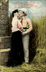 Couple Kissing Postcard