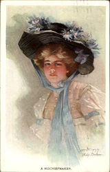 A Mischiefmaker Women Postcard Postcard