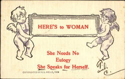 Here's To Woman Women Postcard Postcard