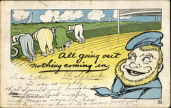 All Going Out Nothing Coming In Postcard