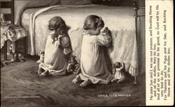 Little Tots Prayer Children Postcard Postcard