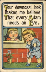 Adam needs an Eve Postcard