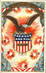 Let The Eagle Scream 4th of July Postcard Postcard